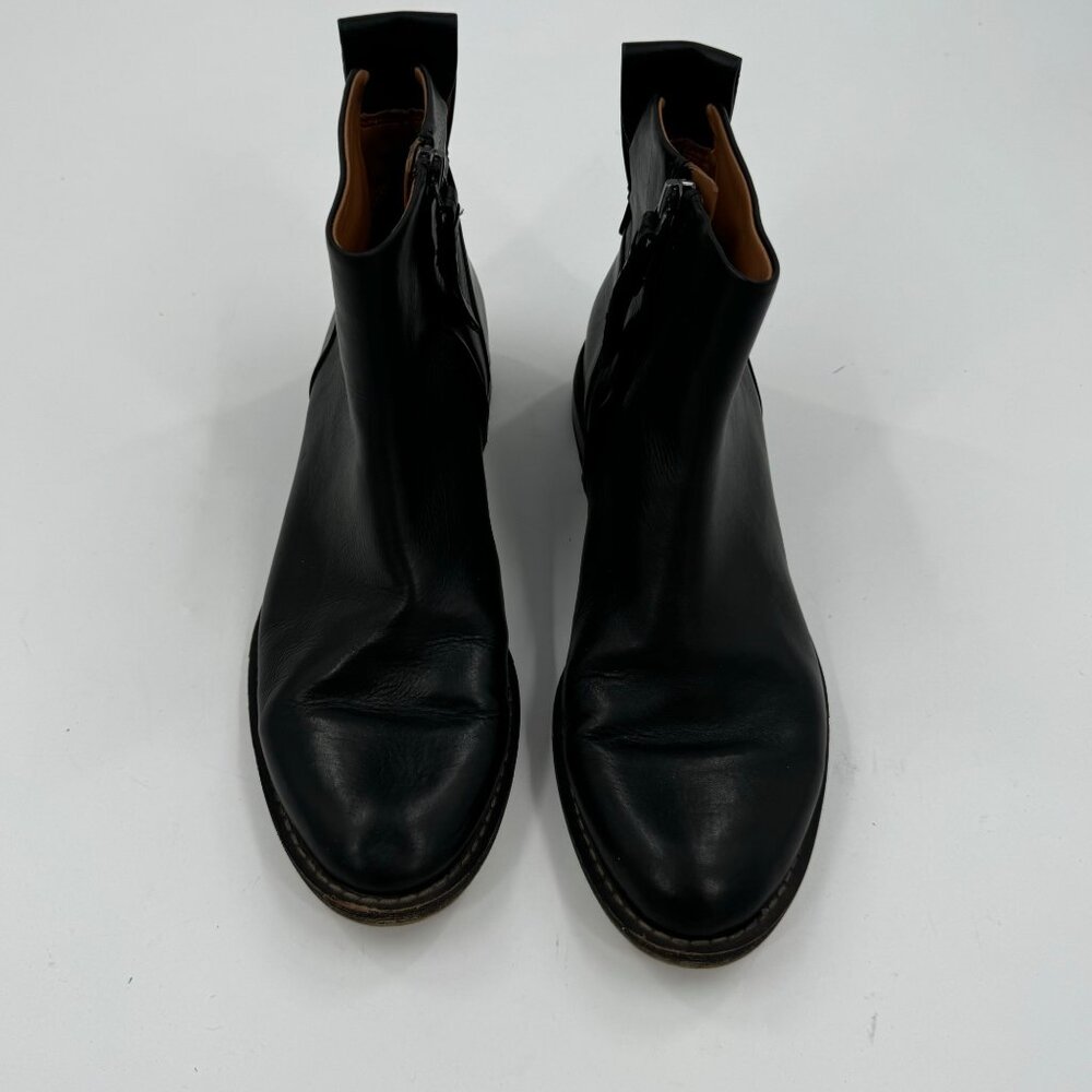 Sarto by Franco Sarto Leather Lori  Boots Size 7M Black Side Zipper Round Toe - Picture 2 of 11